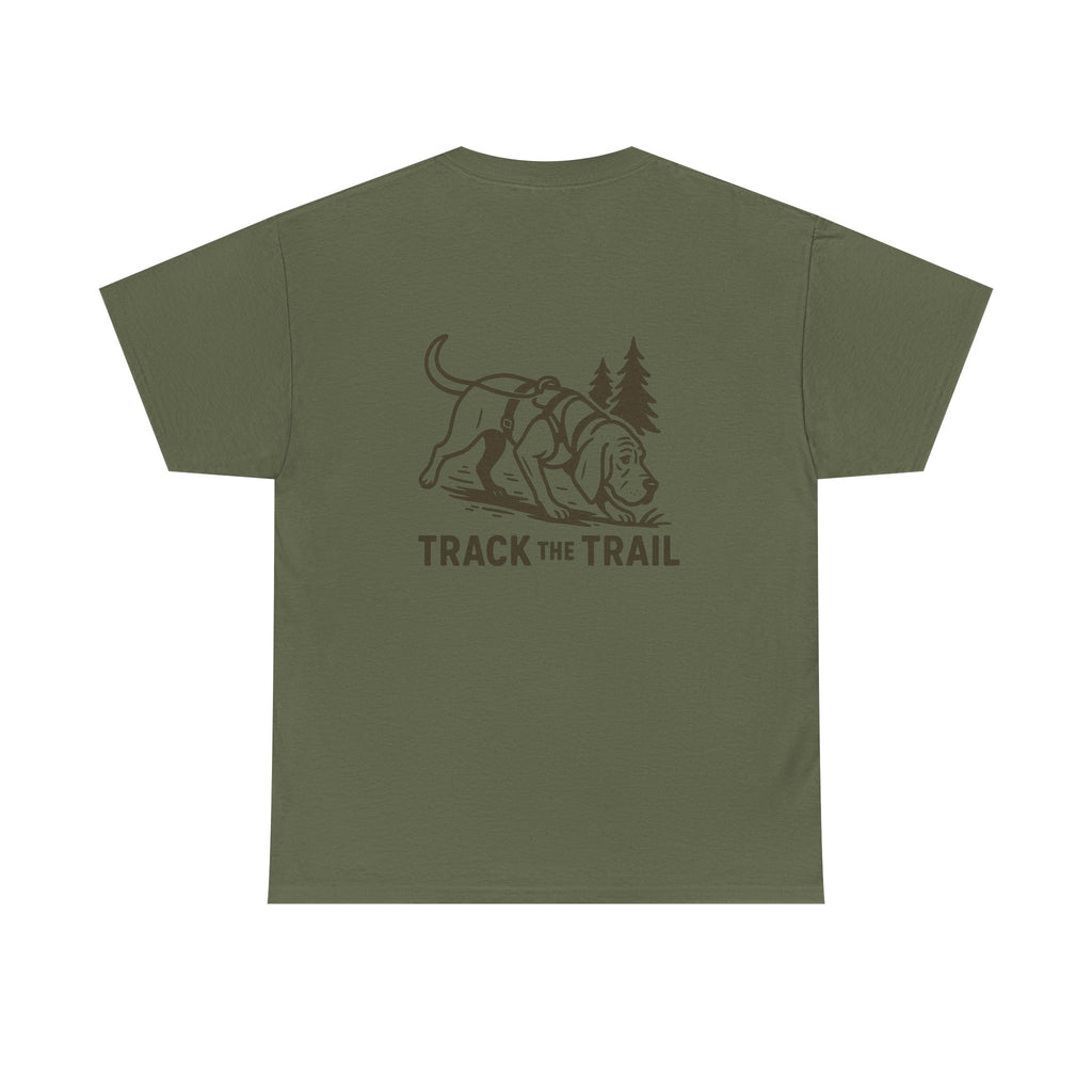 Tracking Bloodhound Dog Tee | Track the Trail hiking shirt