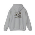 Tracking Dog Illustration Hoodie | Track the Trail Graphic Hooded Sweatshirt
